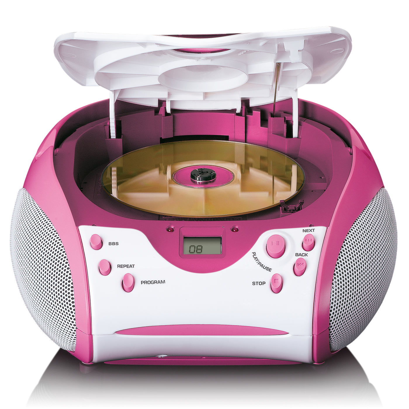 Lenco SCD-24PK kids - Radio portable avec lecteur CD - Rose