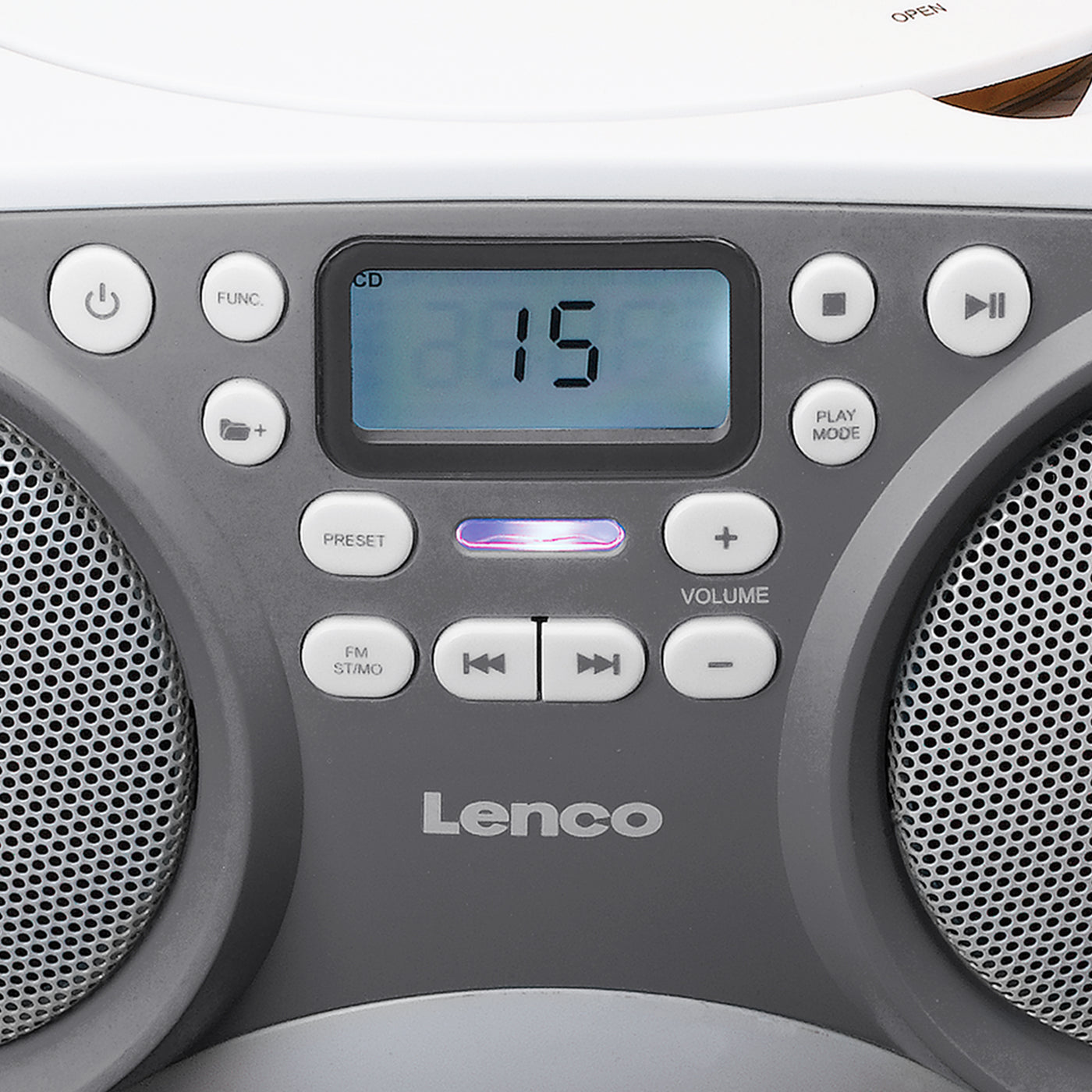 Lenco SCD-301GY - Radio / Lecteur CD portatif - Gris