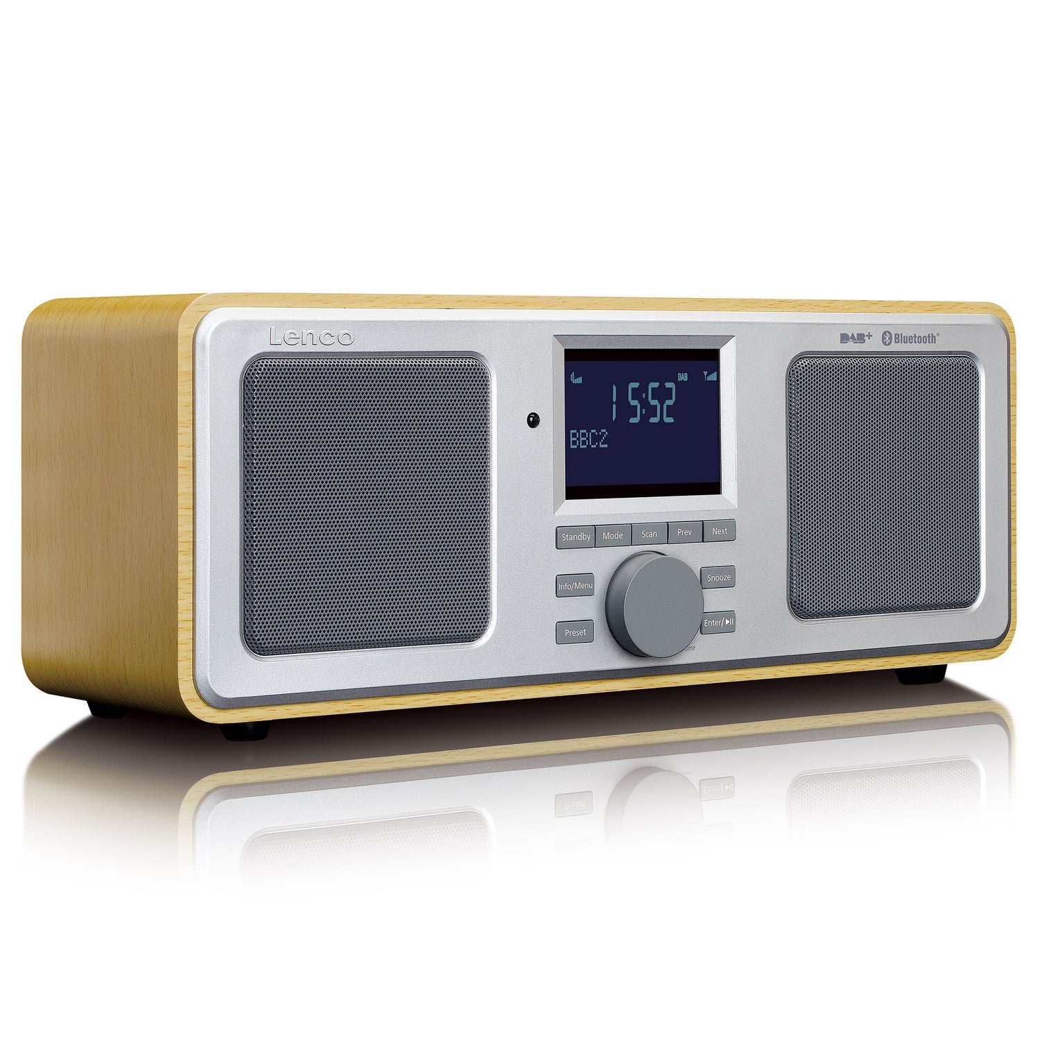 Lenco DAR-015WD - Radio de table - Bluetooth® - DAB+ - Bois
