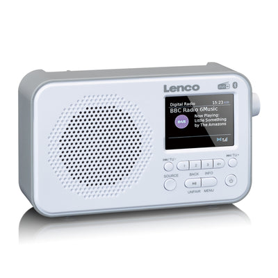 Lenco PDR-036WH - Radio DAB+/FM avec Bluetooth® - Blanc