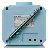 Lenco CR-620BU - Radio-réveil DAB+/FM avec écran couleur - Bleu
