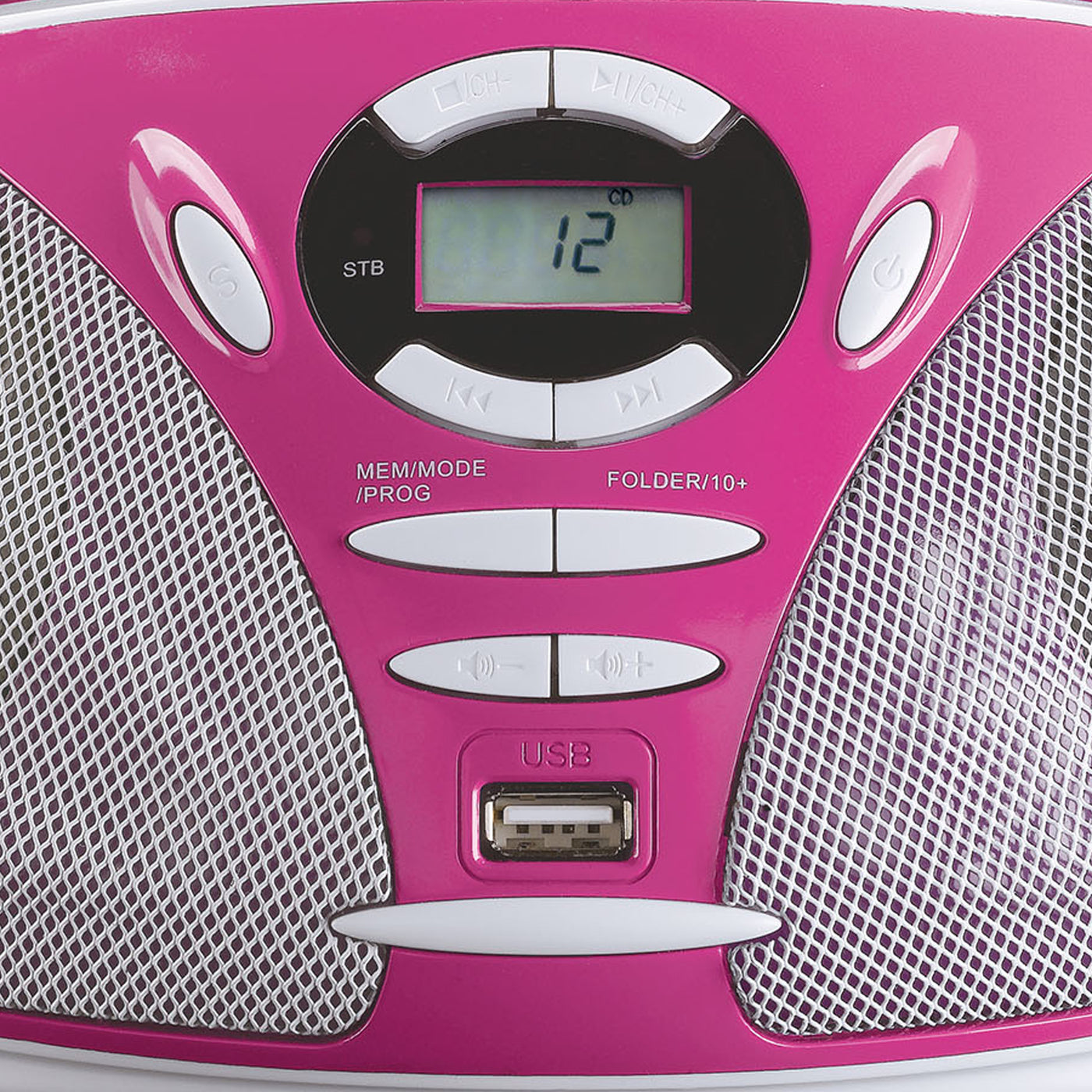 Lenco SCD-300PK - Radio/lecteur CD avec lecteur MP3 et fonction USB - Rose