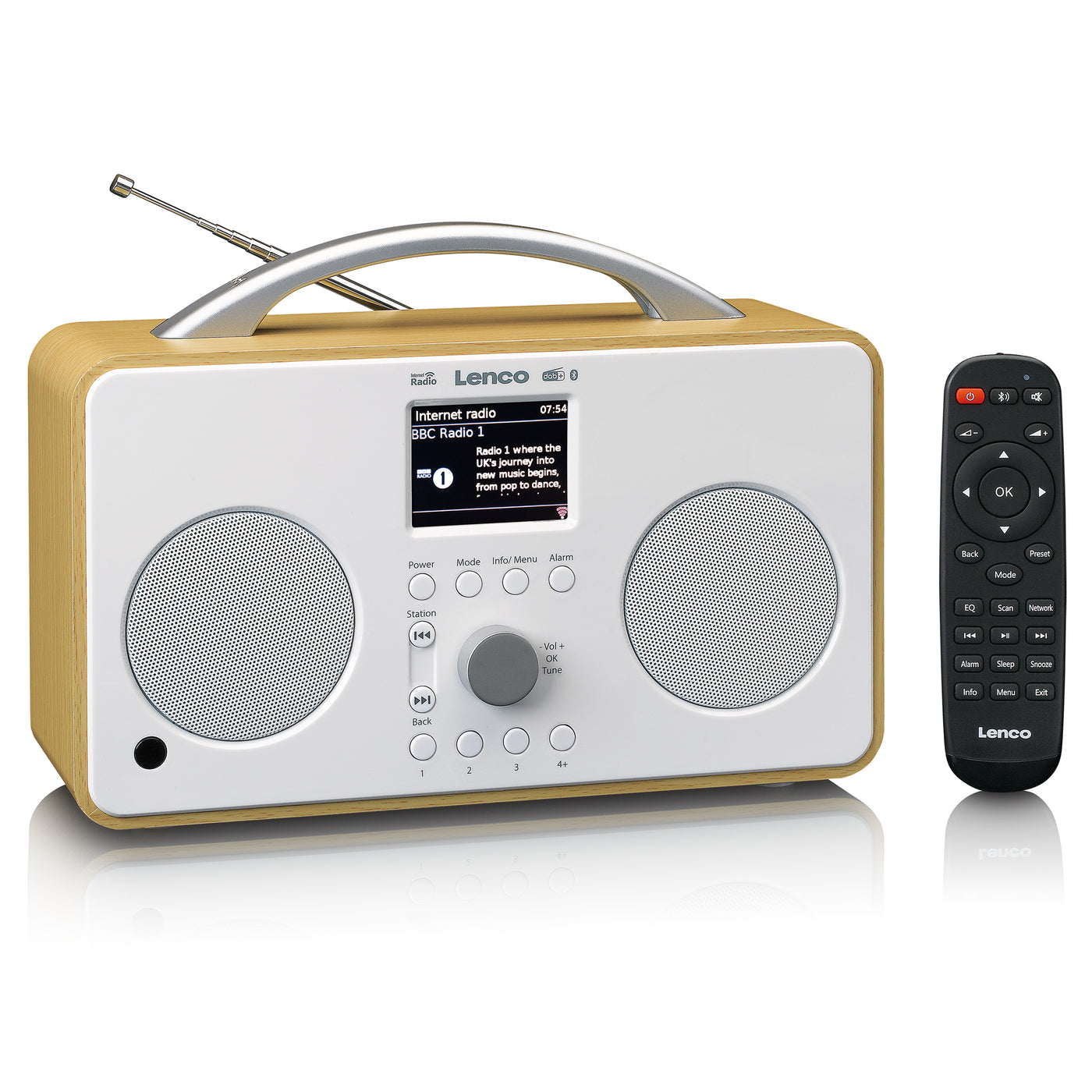 Lenco PIR-645WH - Radio Internet / DAB+ / FM avec Bluetooth® - Blanc