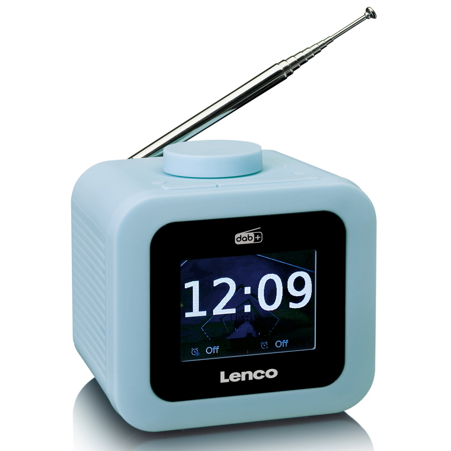 Lenco CR-620BU - Radio-réveil DAB+/FM avec écran couleur - Bleu