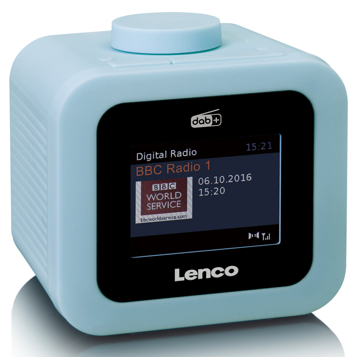 Lenco CR-620BU - Radio-réveil DAB+/FM avec écran couleur - Bleu