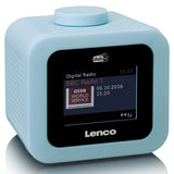 Lenco CR-620BU - Radio-réveil DAB+/FM avec écran couleur - Bleu