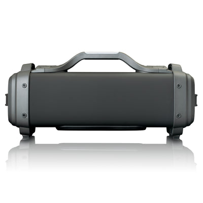 Lenco SPR-200BK - Enceinte Bluetooth® étanche avec radio FM, lecteur USB/micro SD et effets lumineux - Noir