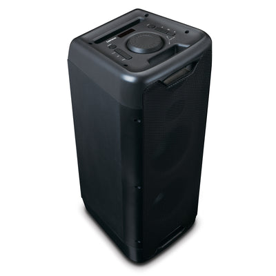 Lenco PA-200BK - Enceinte avec jeu de lumières frontal, fonction TW