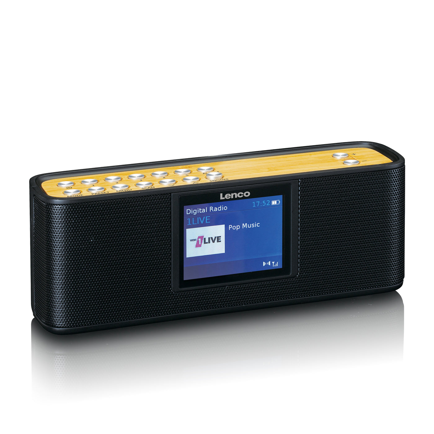 Lenco PDR-045BK - Radio DAB+ avec Bluetooth® 5.0, noir