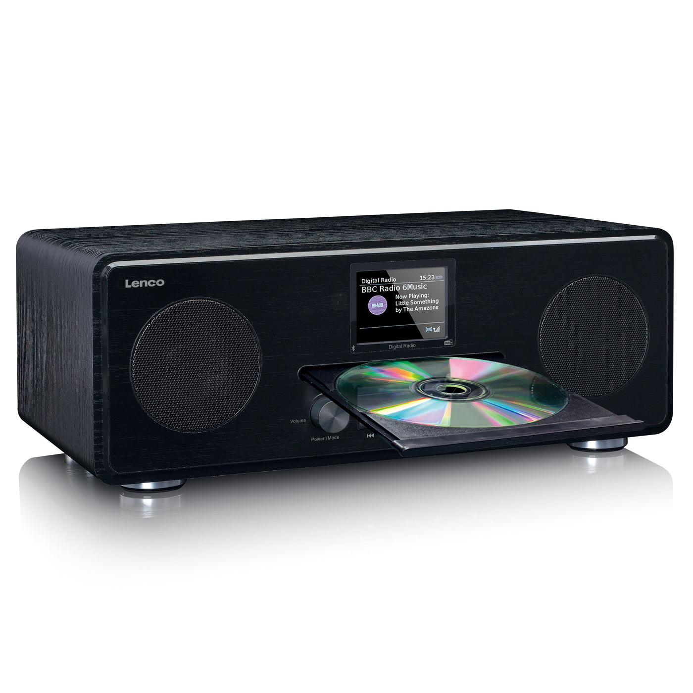 Lenco DAR-061BK - Radio DAB+/FM avec lecteur CD et Bluetooth® - Noir