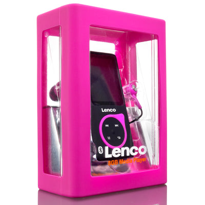 Lenco XEMIO-768 Pink - Lecteur MP3/MP4 avec Bluetooth® et carte micro SD de 8 Go - Rose