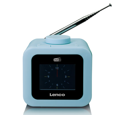 Lenco CR-620BU - Radio-réveil DAB+/FM avec écran couleur - Bleu