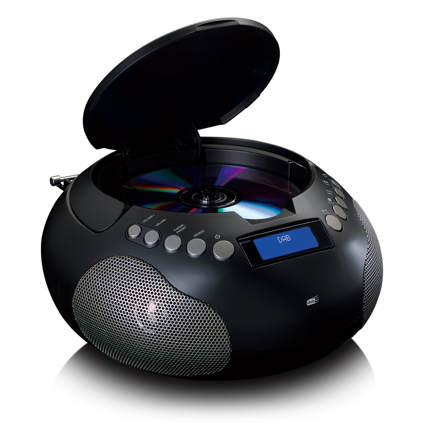 Lenco SCD-341BK - Radio stéréo portable DAB+/ FM avec Bluetooth® - Radio alimentée par batterie ou par secteur