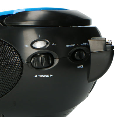 Lenco SCD-24 Blue/Black - Radio portable avec lecteur CD - Bleu-noir