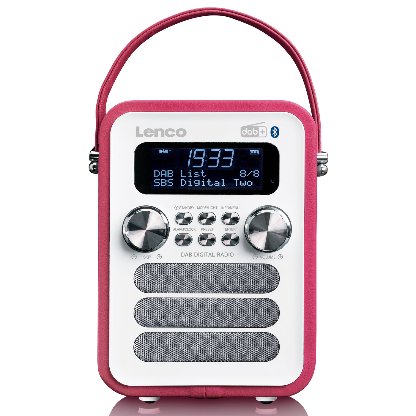 Lenco PDR-051PKWH - Radio DAB+/ FM avec Bluetooth® - Rose