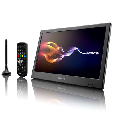 Lenco TFT-1038BK - LED TV portable - 10 Inch - DVB-T2 - Noir
