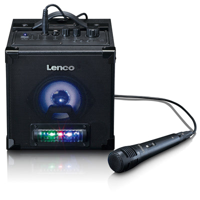 Lenco BTC-070BK - Enceinte Bluetooth® 5.0 avec de lumières LED