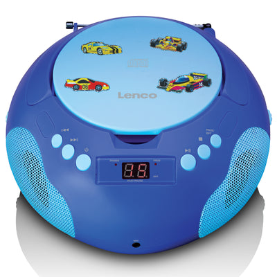 Lenco SCD-620BU - Portable radio/ CD player w. MIC. - Bleu