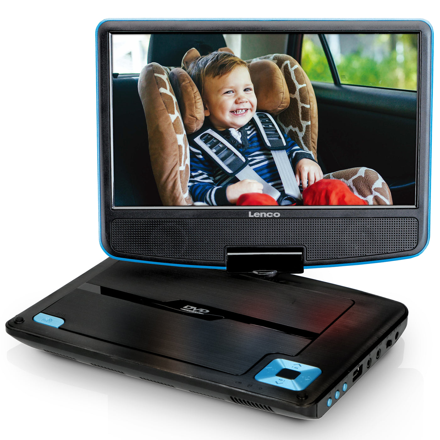 Lenco DVP-928 - Lecteur DVD portable avec batterie - 9 pouces - Noir