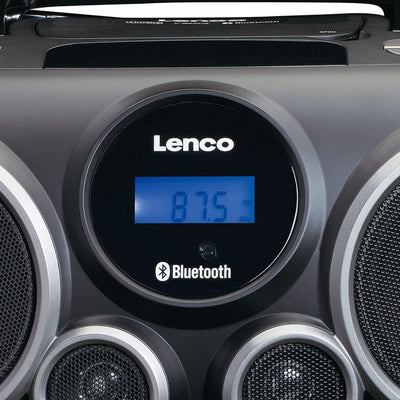 Lenco SCD-685BK - Radio DAB+/FM/lecteur CD portable avec connexions Bluetooth® et USB et emplacement pour carte SD - Noir
