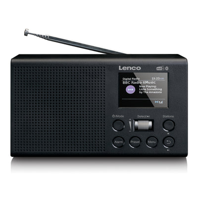 Lenco PDR-031BK - Radio DAB+/FM avec batterie rechargeable et Bluetooth® - Noir