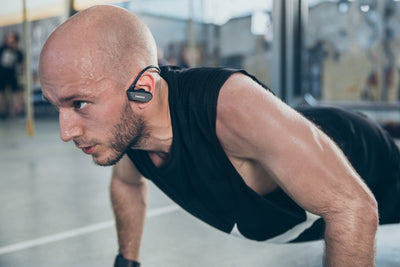 Lenco BTX-860BK - Casque de sport Bluetooth® étanche avec mémoire de 8 Go et lecteur MP3 - Noir