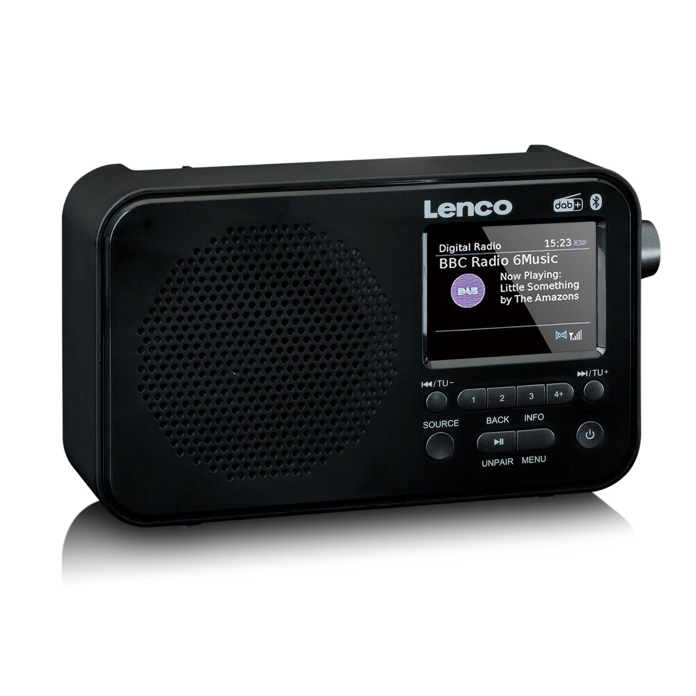 Lenco PDR-036BK - Radio DAB+/FM avec Bluetooth® - Noir
