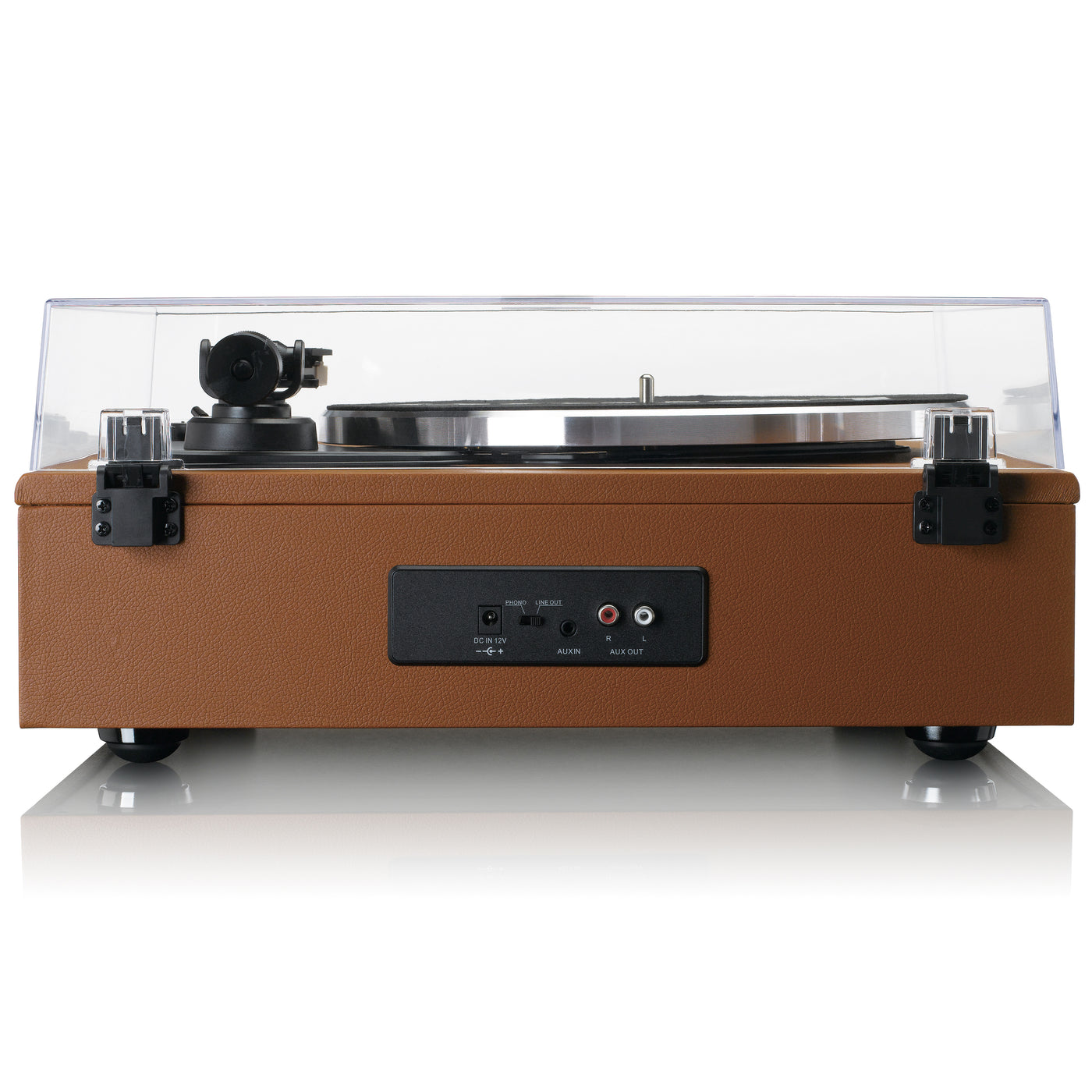 Lenco LS-430BN - Platine vinyle avec 4 haut-parleurs incorporés - Marron