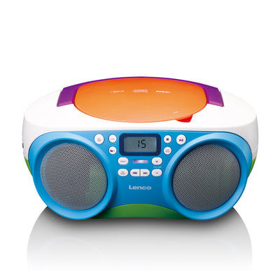 Lenco SCD-41 - Radio FM portable Lecteur CD/USB - Multicolore