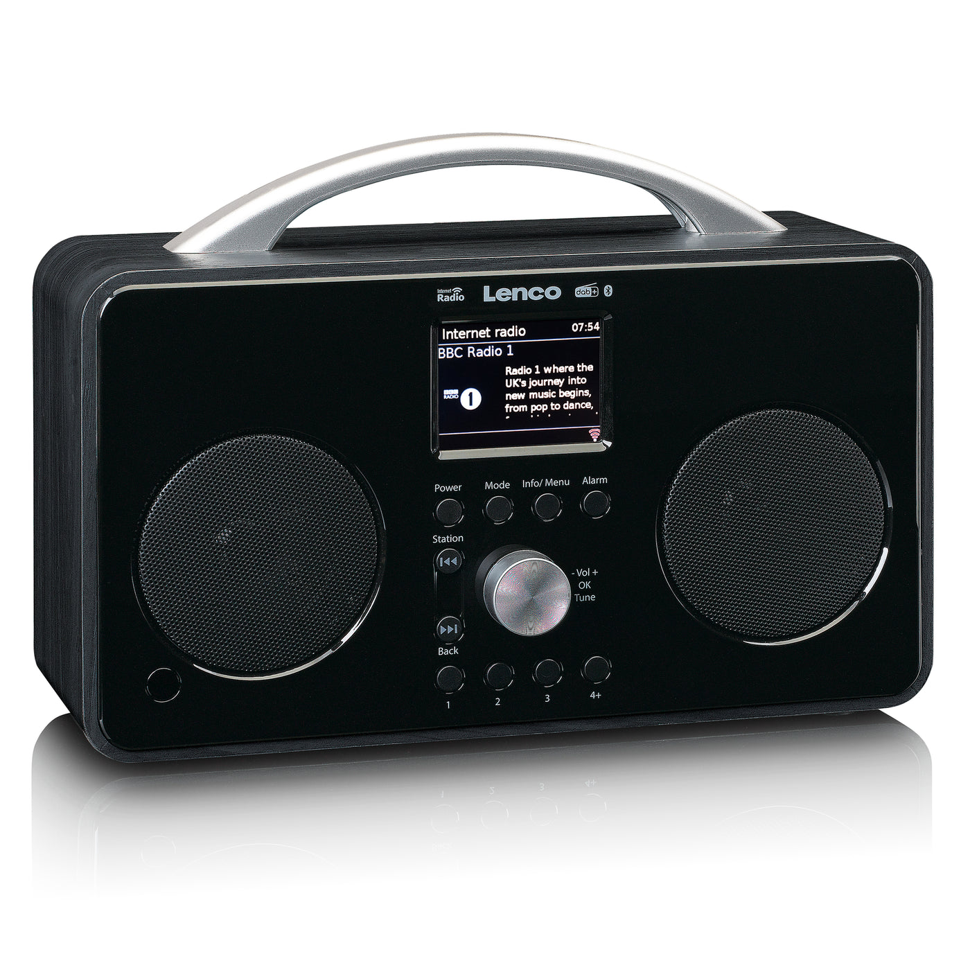 Lenco PIR-645BK - Radio FM / Internet / DAB+ avec Bluetooth® - Noir