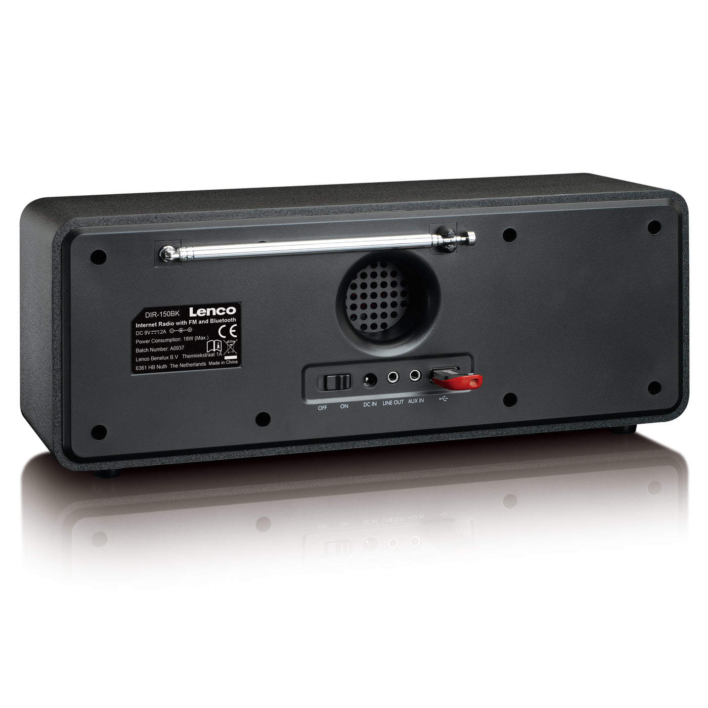 Lenco DIR-150BK Radio Internet - WIFI - FM - Bluetooth® - USB