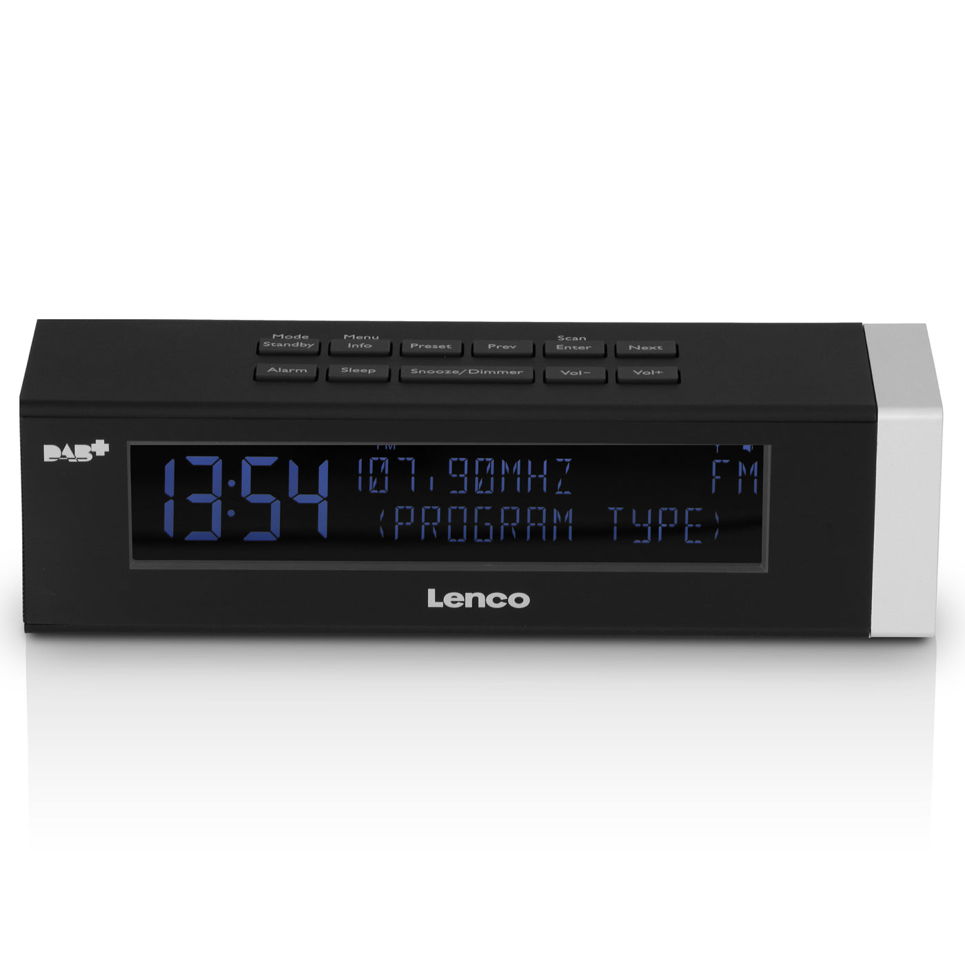 Lenco CR-630BK - Radio-réveil stéréo DAB+/FM avec connexion USB et entrée AUX - Noir