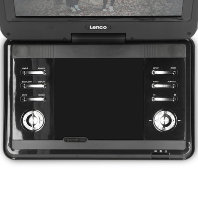 Lenco DVP-1273 - Lecteur DVD portable de 12 pouces avec récepteur DVB-T2 - Noir
