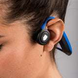 Lenco BCH-1000BU - Casque Bluetooth® à conduction osseuse, bleu