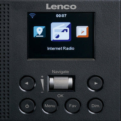 Lenco DIR-60BK - Radio Internet/FM avec contrôle des applications - Noir