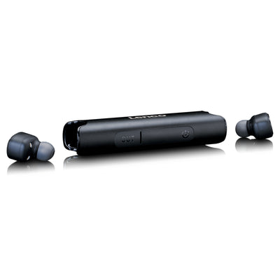 Lenco EPB-440BK - Ecouteurs Bluetooth® intra-auriculaires étanches avec station de chargement - Noir