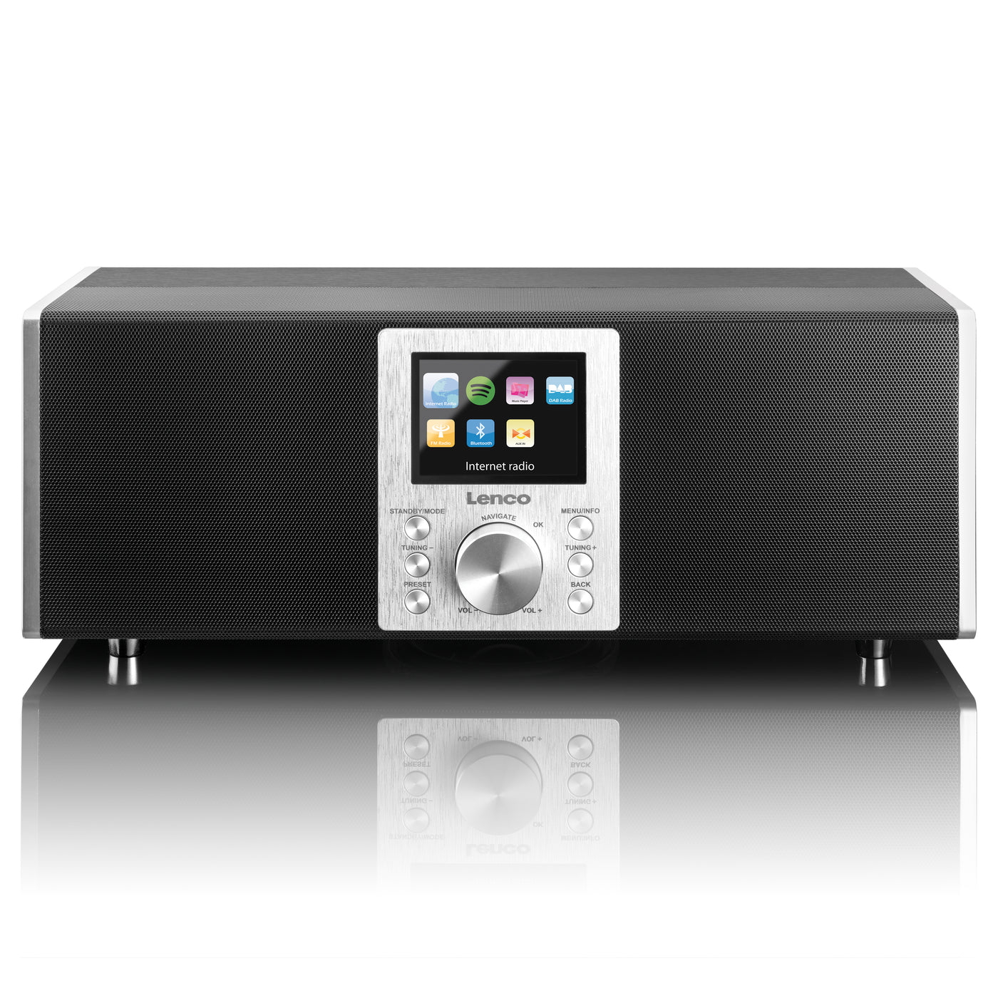 Lenco Concerto DIR-2000 Black - Radio Internet 2.1 pouces avec FM, DAB+, Bluetooth®