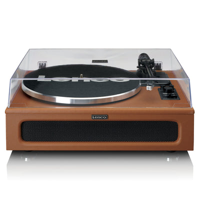 Lenco LS-430BN - Platine vinyle avec 4 haut-parleurs incorporés - Marron