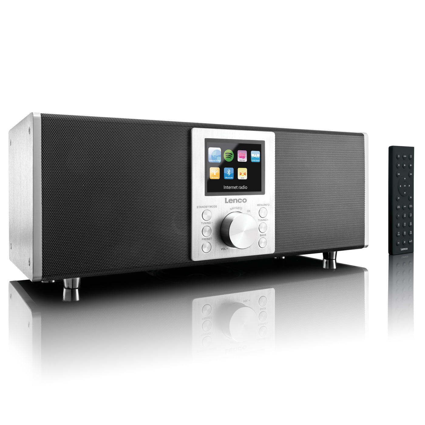 Lenco Concerto DIR-2000 Black - Radio Internet 2.1 pouces avec FM, DAB+, Bluetooth®