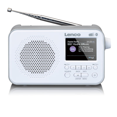 Lenco PDR-036WH - Radio DAB+/FM avec Bluetooth® - Blanc