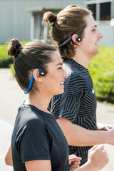 Lenco BCH-1000BU - Casque Bluetooth® à conduction osseuse, bleu