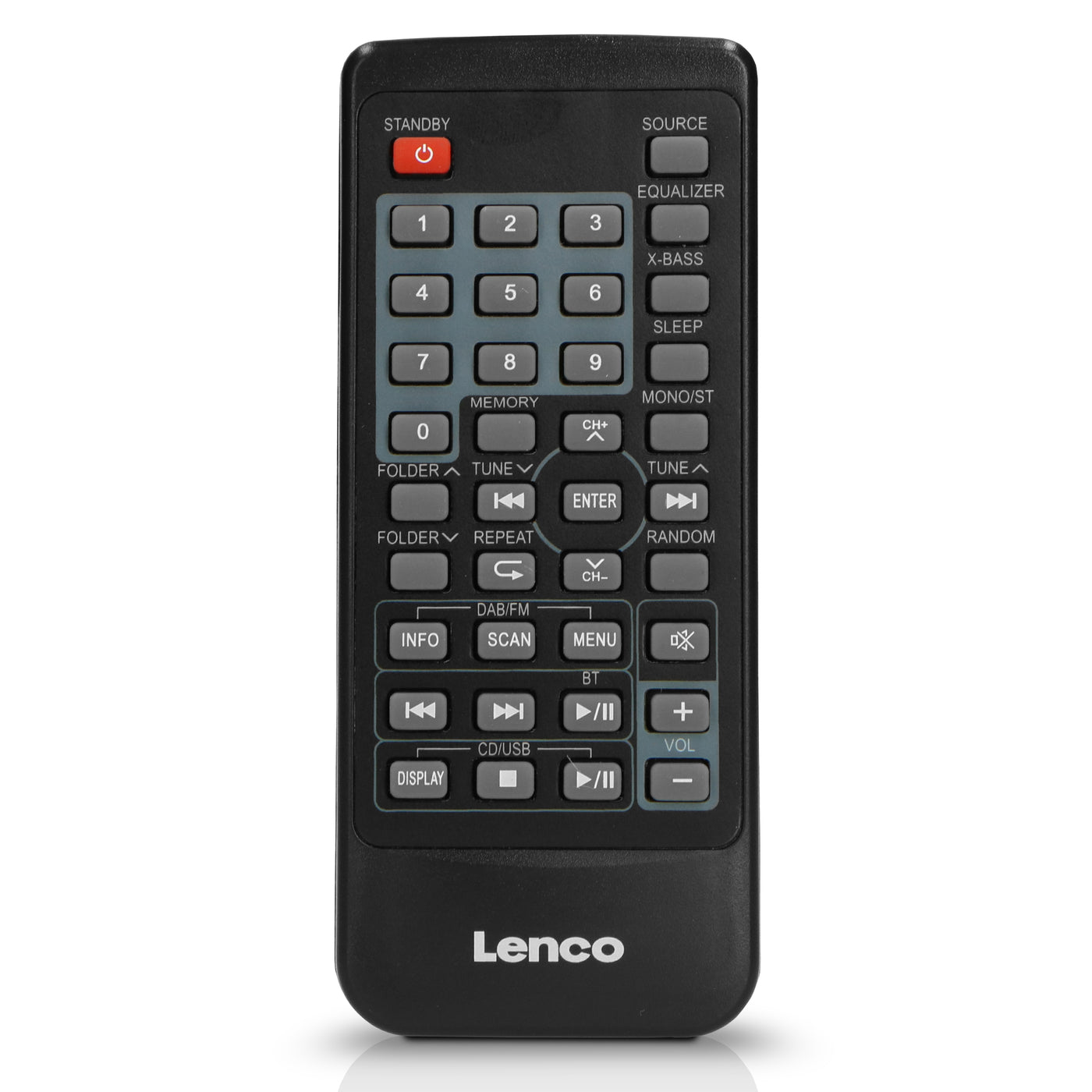 Lenco MC-150 - Chaîne stéréo avec radio DAB+/FM, lecteur CD, connexion Bluetooth® et prise USB - Noir