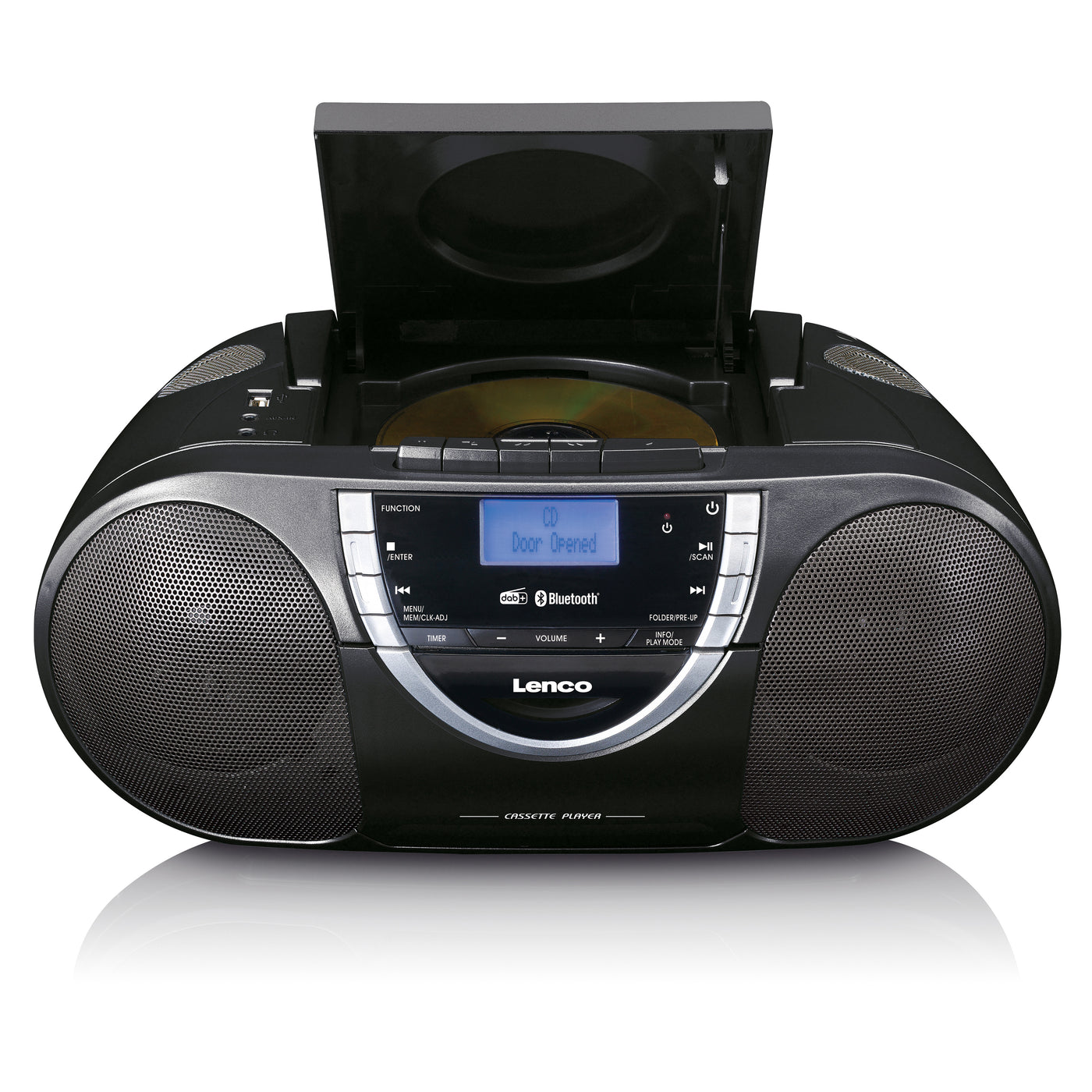 Lenco SCD-6900BK - Radio portable lecteur CD avec DAB+ et casette - Gris