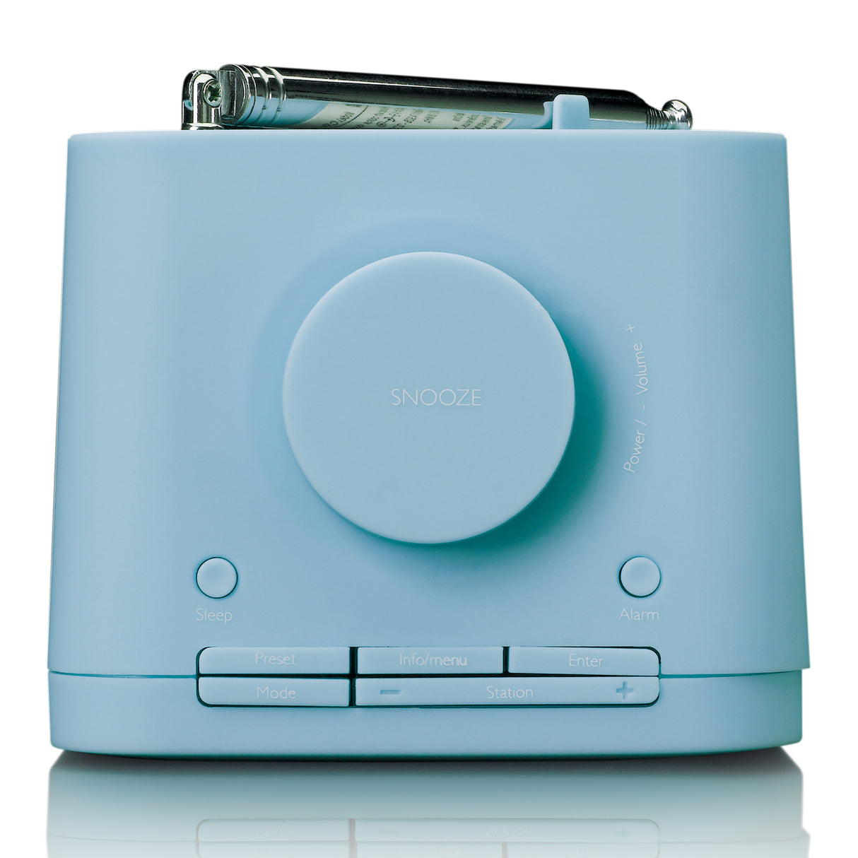 Lenco CR-620BU - Radio-réveil DAB+/FM avec écran couleur - Bleu