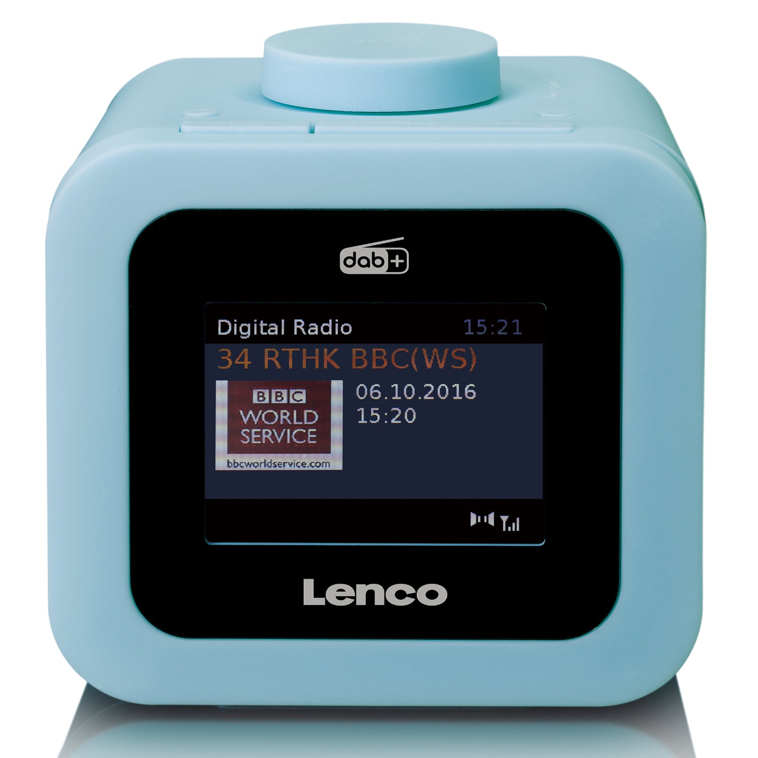 Lenco CR-620BU - Radio-réveil DAB+/FM avec écran couleur - Bleu