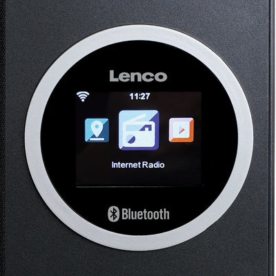 Lenco DIR-70BK - Radio Internet avec écran couleur et Bluetooth® - Noir