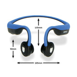 Lenco BCH-1000BU - Casque Bluetooth® à conduction osseuse, bleu
