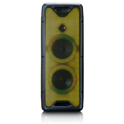 Lenco PA-200BK - Enceinte avec jeu de lumières frontal, fonction TW