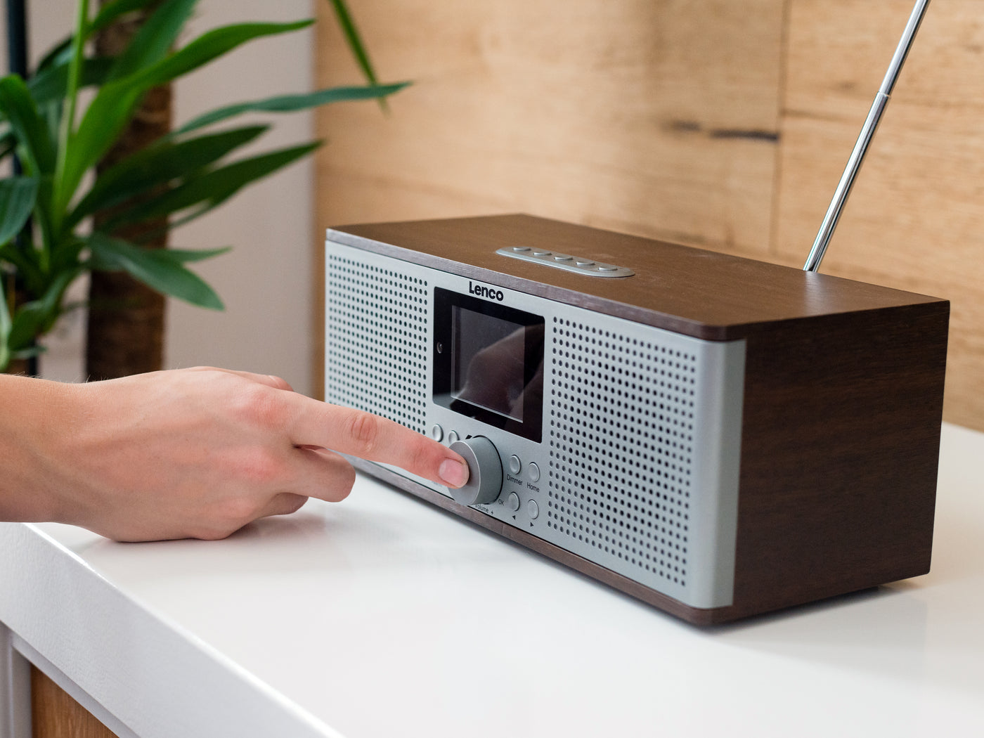 Lenco DIR-170WA - Radio Internet/DAB+/FM et Bluetooth® - Bois