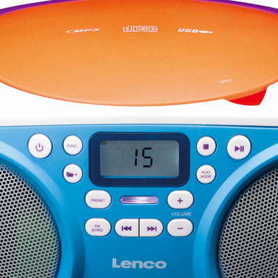 Lenco SCD-41 - Radio FM portable Lecteur CD/USB - Multicolore